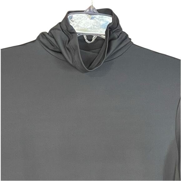 Susan Graver Size Small Gray Grey Essentials Liquid Knit Mock-Neck Tunic Top - Picture 3 of 6